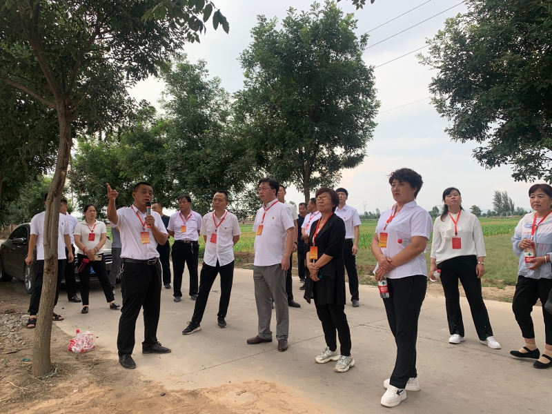 三泉鎮(zhèn)人大主席團(tuán)組織本鎮(zhèn)全體縣人大代表視察蔬菜大棚建設(shè)情況